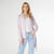 AirWeave Open Cardigan with Fringe - Lilac