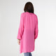 Edwina Long Sleeve Button Down Cardigan - Bright Rose