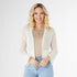 Kallie Open Weave Cardigan - Off White