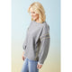 Andi French Terry Crew Neck Sweatshirt - Heather Grey