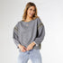 Andi French Terry Crew Neck Sweatshirt - Heather Grey