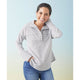 Kennedy Striped Pullover Top with Rivets - Grey/White