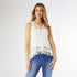 Toni Two-Piece Crochet Tank - White