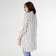 Ripley Button Down Tunic - Off White/Black