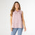 Marlowe Sleeveless Top with Pockets - Misty Rose