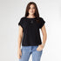 Selah Top with Shoulder Crochet - Black