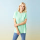 Micah Relaxed Short Sleeve Top - Cyber Lime