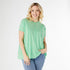 Micah Relaxed Short Sleeve Top - Cyber Lime