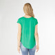 Frankie Cap Sleeve Top with Zipper - Bright Green