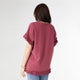 River Flowy Short Sleeve Top with Fringe - Rose Wine