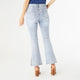 OMG ZoeyZip Flare with Side Slit - Light Denim