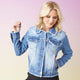 EverStretch Denim Jacket Fringe - Medium Denim