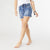 EverStretch Short with Fringe - Medium Denim