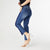 EverStretch Straight Leg Crop with Dark Wash Inset - Dark Denim