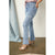 EverStretch Baby Bootcut Ankle with Side Flower Detail - Light Denim