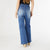 EverStretch High Rise Wide Leg with Chain Detail - Medium Denim