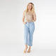 Bambu Soft Wide Leg Crop - Light Denim