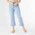 Bambu Soft Wide Leg Crop - Light Denim