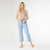 Bambu Soft Wide Leg Crop - Light Denim