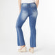 Bambu Soft Flare with Side Embroidery - Medium Denim