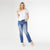 Bambu Soft Flare with Side Embroidery - Medium Denim