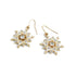 Holiday Enamel Snowflake Earrings - Gold