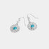 Plated Turquoise Earring - Silver