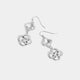 Clover Knot Dangle Earring - Silver