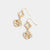 Clover Knot Dangle Earring - Gold