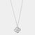 Clover Knot Dangle Necklace - Silver