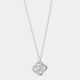 Clover Knot Dangle Necklace - Silver