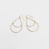 Double Teardrop Dangle Earring - Gold