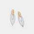 Mixed Metal Bear Tooth Earring - Mixed Metal