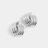 Claw Knot Stud Earring - Silver