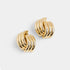 Claw Knot Stud Earring - Gold