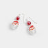 Santa Bead Earring - Red