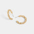 Bubble Hoop Earrings - Gold