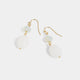 Whispers Glass Bead Dangle Earrings - White