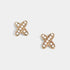 Criss Cross Stud Earrings - Gold