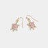 Turtle Friend Dangle Earrings - Gold