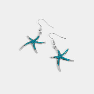 Whispers Starfish Dangles - Silver