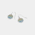 Rolling Waves Dangle Earrings - Silver