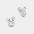 Pearl Bunny Stud Earrings