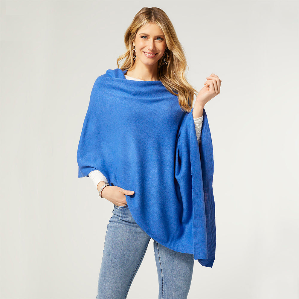 Lightweight Poncho - Classic Blue – COCO + CARMEN