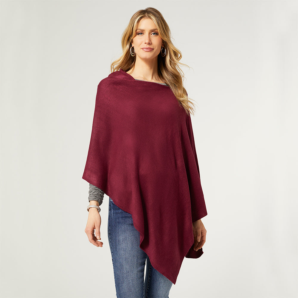 The Lightweight Ponchos - Raspberry – COCO + CARMEN