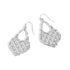 Silver Lattice Teardrop Earrings - Final Sale